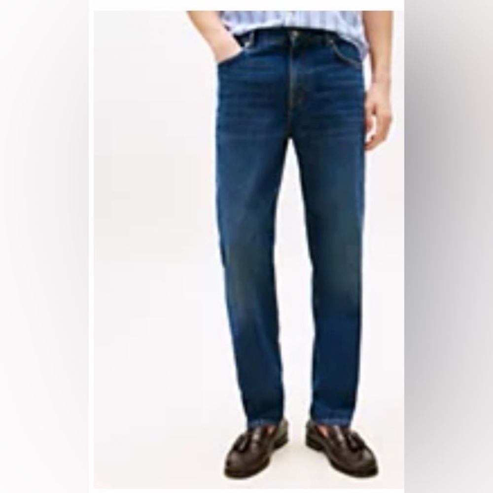 Tommy Hilfiger Men's Dark Blue Straight Jeans